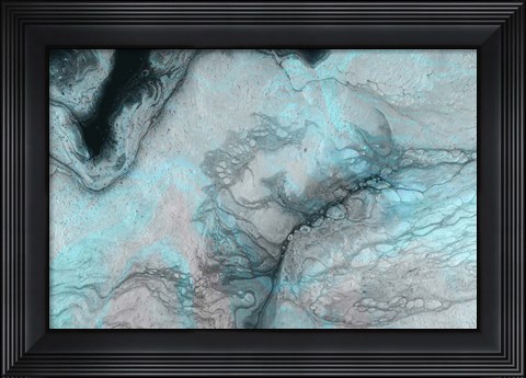 Framed Blue Crevice Print