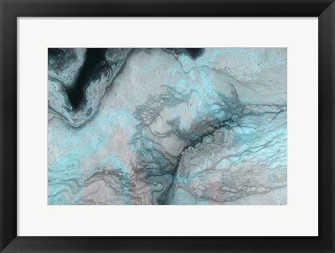 Framed Blue Crevice Print