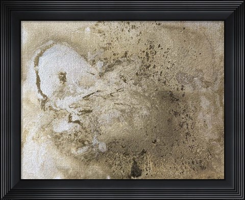 Framed Metallic Pour Print