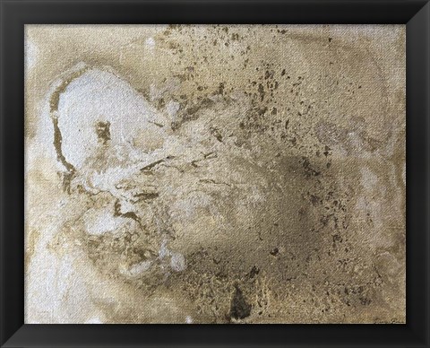 Framed Metallic Pour Print
