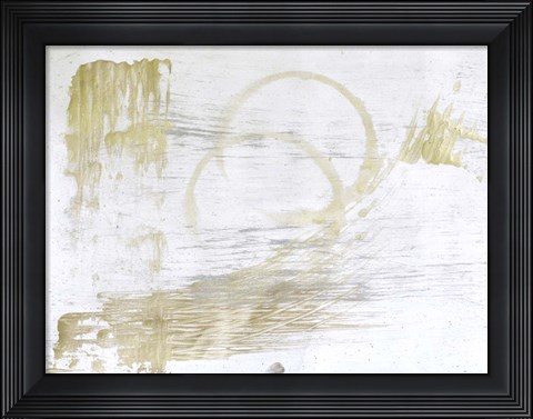 Framed Rings and Strokes 1 Print
