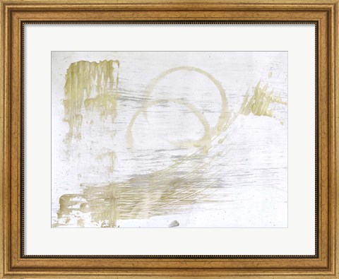 Framed Rings and Strokes 1 Print