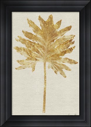 Framed Gold Palm 2 Print