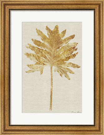 Framed Gold Palm 2 Print