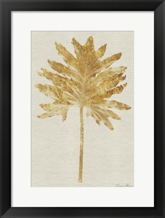 Framed Gold Palm 2 Print