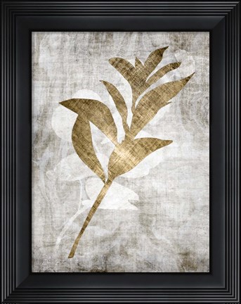 Framed Modern Foliage 1 Print