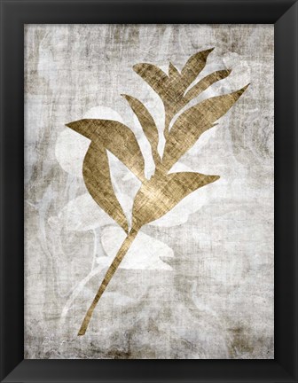 Framed Modern Foliage 1 Print