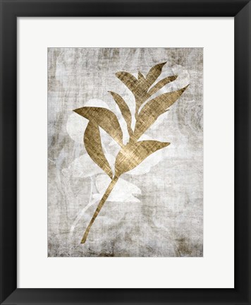 Framed Modern Foliage 1 Print
