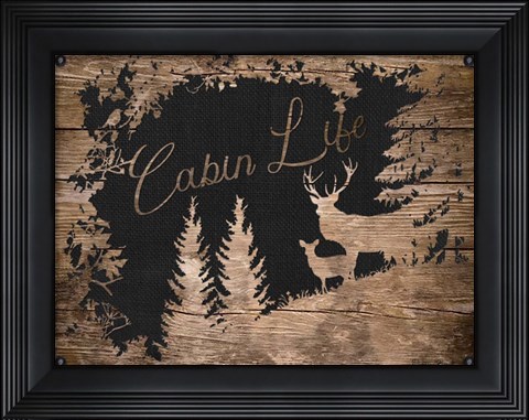 Framed Cabin Life Print