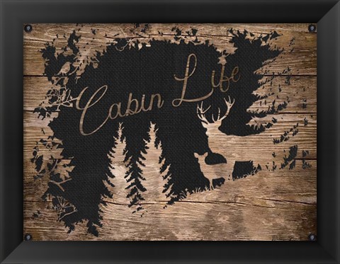 Framed Cabin Life Print