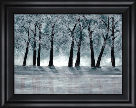 Framed Blue Forest Print