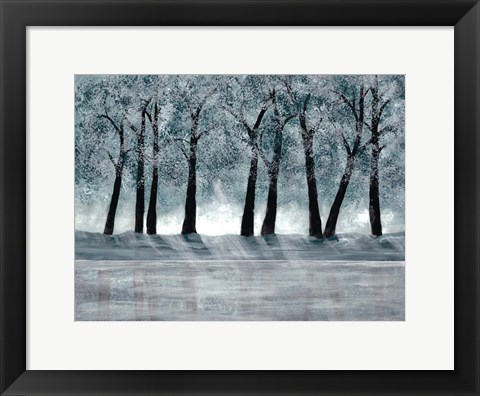 Framed Blue Forest Print