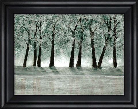 Framed Green Forest 1 Print