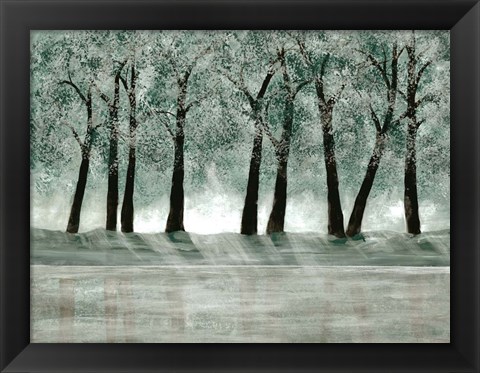 Framed Green Forest 1 Print