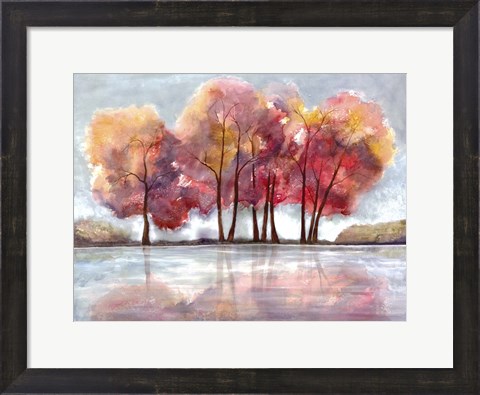 Framed Lake Foliage Print