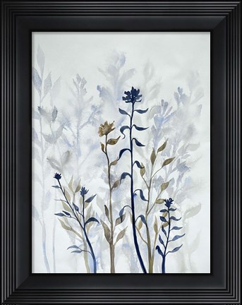 Framed Blue Lit Growth 1 Print