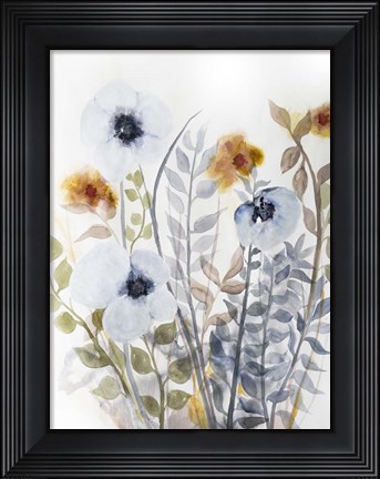 Framed Floral Embrace 1 Print