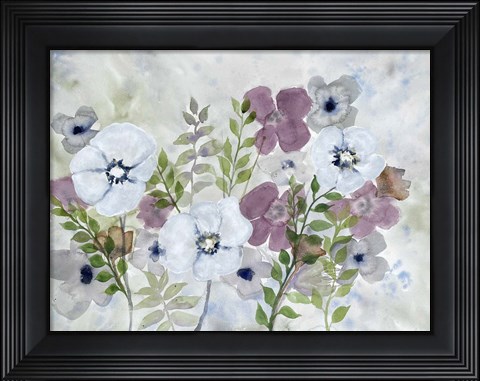Framed Floral Gossip 1 Print
