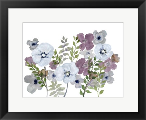 Framed Floral Gossip 3 Print