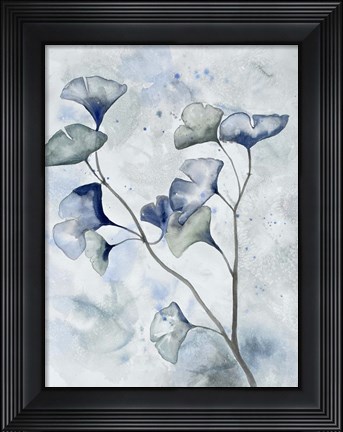Framed Moonlit Ginkos 1 Print