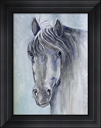 Framed Gentle Stallion 1 Print