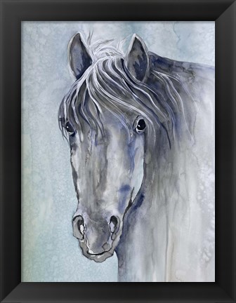 Framed Gentle Stallion 1 Print