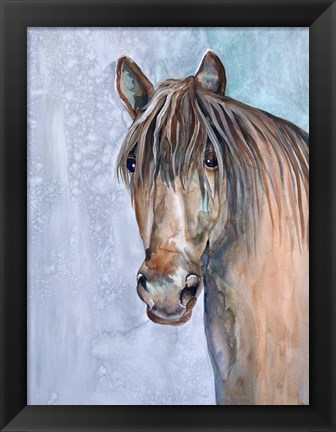 Framed Gentle Stallion 2 Print