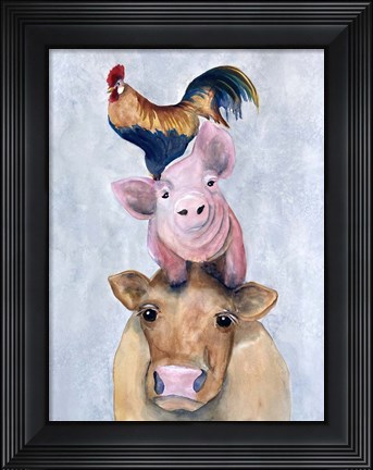 Framed Farmland Trio 1 Print