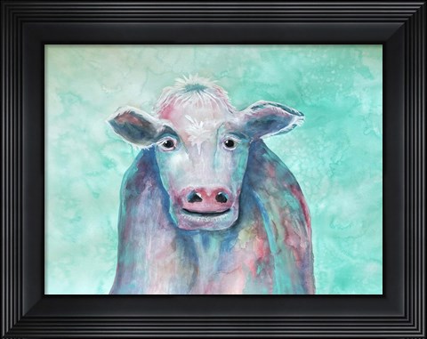 Framed Misunderstood Cow Print