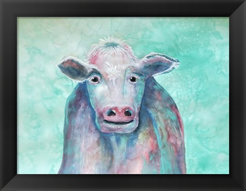 Framed Misunderstood Cow Print