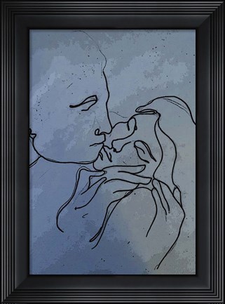 Framed Kiss 1 Print