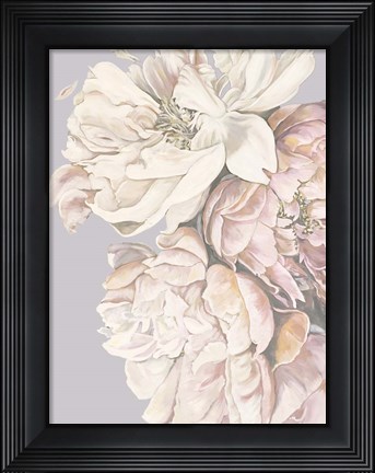 Framed Soft Peonies Print