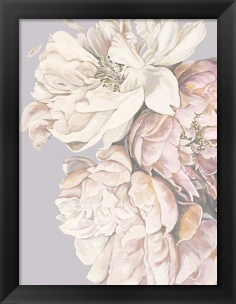 Framed Soft Peonies Print