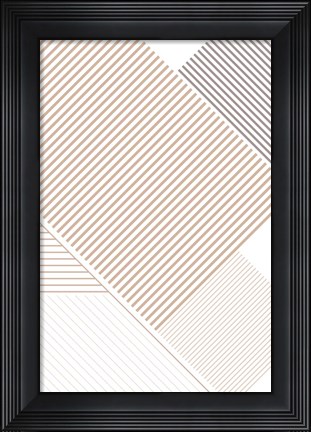 Framed Modern Lines 3 Print