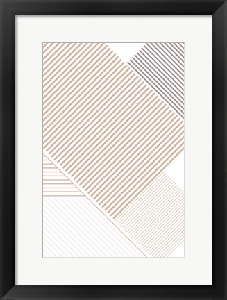 Framed Modern Lines 3 Print