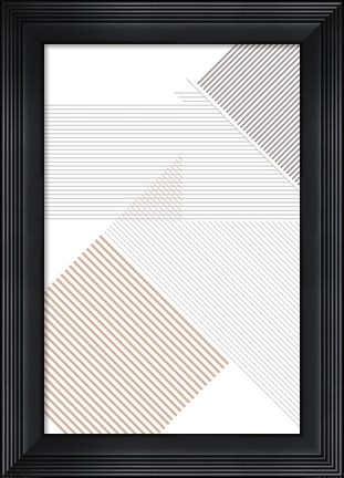 Framed Modern Lines 4 Print