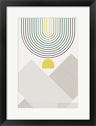 Framed Mid Century Modern Cabana 2 Print