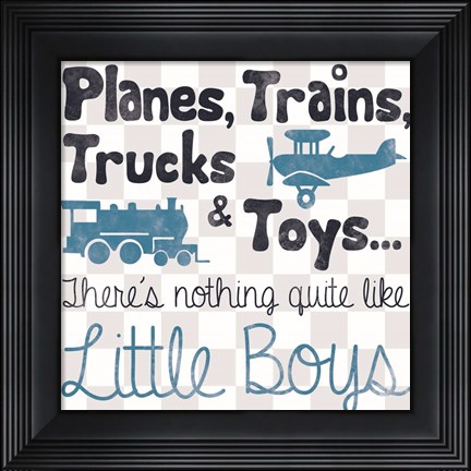 Framed Little Boys Print