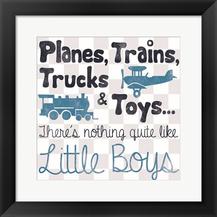 Framed Little Boys Print