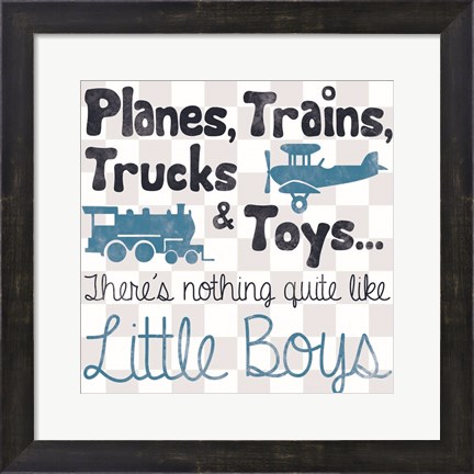 Framed Little Boys Print