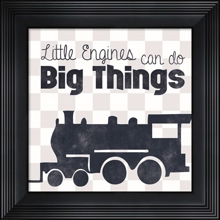 Framed Little Engines Print