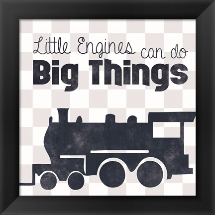 Framed Little Engines Print