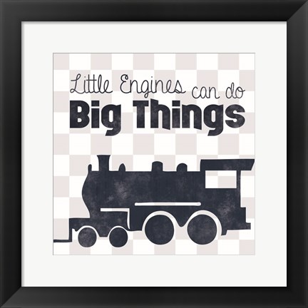 Framed Little Engines Print