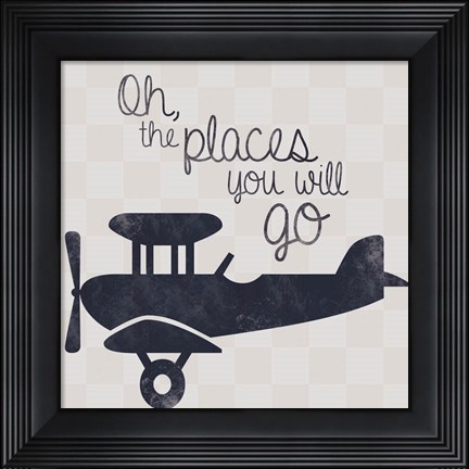 Framed Air Plane Go Print