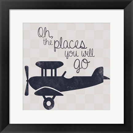 Framed Air Plane Go Print