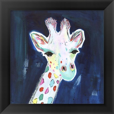 Framed Tie Dye Giraffe Print