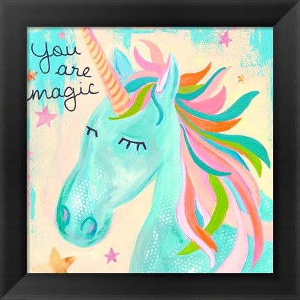 Framed You Are Magic Unicorn Print