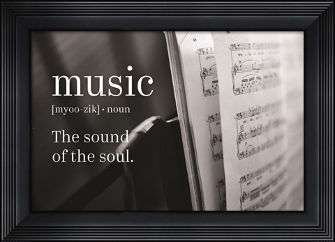 Framed Music Sound of Soul Print