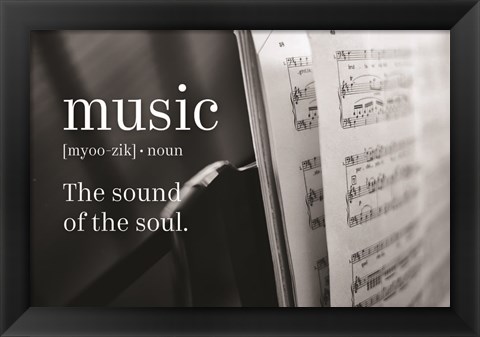 Framed Music Sound of Soul Print