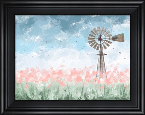 Framed Farmhouse Floral Print